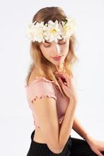 Bloemenkrans Haar Dahlia Wit Bloemen Haarband Bruiloft Fotos, Kleding | Dames, Carnavalskleding en Feestkleding, Nieuw, Carnaval