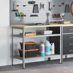 vidaXL Werktafel Grijs 100 x 55 x 85 cm Staal en Geg, Doe-het-zelf en Verbouw, Werkbanken, Verzenden, Nieuw