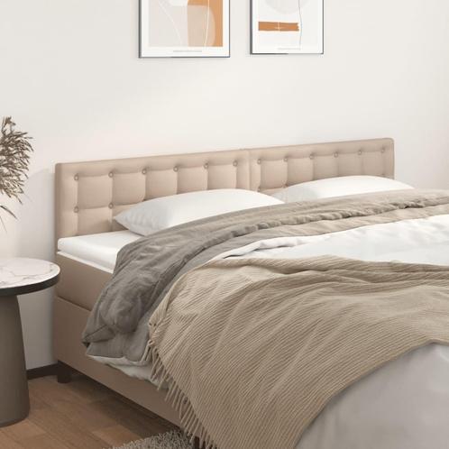 vidaXL Hoofdborden 2 st 90x5x78/88 cm kunstleer, Huis en Inrichting, Slaapkamer | Bedden, Bruin, Nieuw, Overige materialen, Verzenden