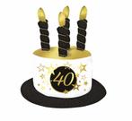 Hoed 40 Jaar Kaarsen, Verzenden, Nieuw