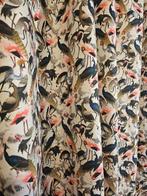 Geen RESERVE PRICE! Nieuw! Tessuto Flamingo en pauwen, Antiek en Kunst, Antiek | Kleden en Textiel