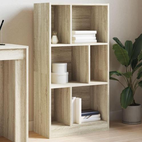 vidaXL Boekenkast 57x28,5x107,5 cm bewerkt hout sonoma, Huis en Inrichting, Kasten | Boekenkasten, Nieuw, Overige houtsoorten