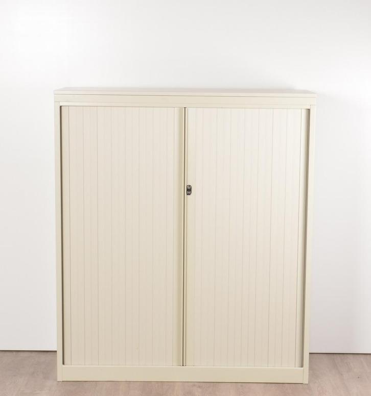 Drentea roldeurkast, creme, 138x120 cm, incl. 3 legborden, Huis en Inrichting, Kasten | Roldeurkasten en Archiefkasten, Ophalen of Verzenden