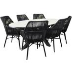 Chianti Salvador dining tuinset 220x115xH75 cm 7 delig, Ophalen of Verzenden, Nieuw