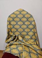 Art Deco stof in blauw duif- 300x280cm- Luxe selectie, Antiek en Kunst