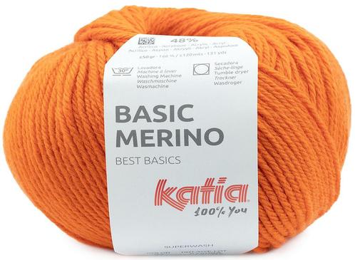 Katia Basic Merino - 97 oranje - Wol/Acryl Garen, Hobby en Vrije tijd, Breien en Haken, Ophalen of Verzenden
