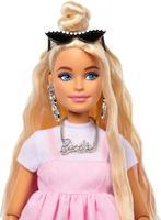 Barbie Deluxe Stijl - Pastelroze babydolljurk - Barbiepop, Kinderen en Baby's, Ophalen of Verzenden, Zo goed als nieuw
