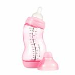 Difrax S-Fles Wide Lichtroze 310 ml, Kinderen en Baby's, Nieuw, Verzenden