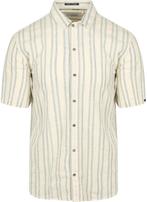 No Excess Short Sleeve Overhemd Streep Ecru maat L Heren, Kleding | Heren, Overhemden, Verzenden, Nieuw, Beige, No Excess