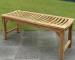 Javaan tuinbank 120x45xH46 cm teak, Huis en Inrichting, Ophalen of Verzenden, Nieuw