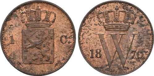 1 Cent Utrecht 1870 Nederland: Wilhelm Iii, 1849-1890:, Postzegels en Munten, Munten | Europa | Niet-Euromunten, Verzenden