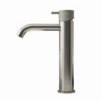 Wastafelmengkraan Hotbath Cobber X 21.6 cm Geborsteld Nikkel, Ophalen of Verzenden, Nieuw, Chroom, Kraan