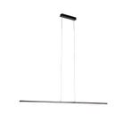 Moderne zwarte hanglamp 150 cm incl. LED - Banda, Huis en Inrichting, Lampen | Hanglampen, Nieuw, Modern, 75 cm of meer