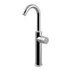 Wastafelkraan Sanimex Giulini Opbouw Eenknops Hoog Draaibare, Ophalen of Verzenden, Nieuw, Chroom, Kraan
