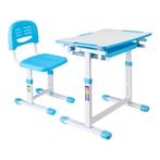 Kinderbureauset Sala kindertafel met 1 stoel blauw en wit [e, Nieuw, Verzenden