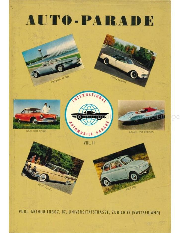 1958 INTERNATIONAL AUTOMOBILE PARADE JAARBOEK (AUTO-PARADE), Boeken, Auto's | Folders en Tijdschriften