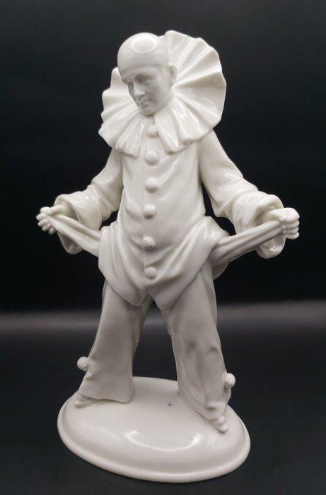 Sitzendorf - Max Siegel - Figuur - Pierrot, Harlekin, Clown, Antiek en Kunst, Antiek | Glas en Kristal
