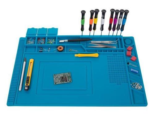 Siliconen soldeermat - 450 x 300mm, Hobby en Vrije tijd, Elektronica-componenten, Verzenden