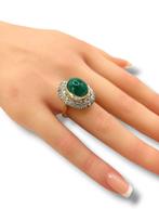 Ring - 14 karaat Geel goud, Antieke 14K gouden en diamanten, Nieuw