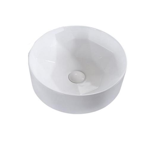 Waskom Opbouw Rond Boss & Wessing Evita 40x14,5 cm Mat Wit, Doe-het-zelf en Verbouw, Sanitair, Ophalen of Verzenden