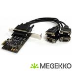 StarTech.com 4-poort RS232 PCI Express Serile Kaart met, Nieuw, Startech, Verzenden