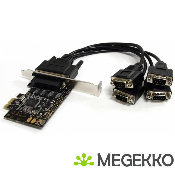 StarTech.com 4-poort RS232 PCI Express Seriële Kaart met, Computers en Software, Netwerkkaarten, Nieuw, Verzenden