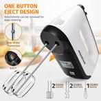 Aigostar Handmixer - 6 snelheden - 400W - RVS - Wit, Verzenden, Nieuw