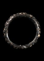 Oud-Romeins Zwart Glas Geribde armband (Zonder Minimumprijs)