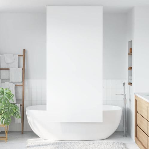vidaXL Doucherolgordijn 110x240 cm stofbreedte 106 cm, Huis en Inrichting, Stoffering | Gordijnen en Lamellen, Wit, Nieuw, Verzenden