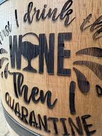 Wijnvat 225 L met eigen logo of tekst - graveren - ingebrand, Ophalen of Verzenden, Nieuw