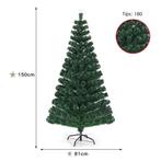 150 cm Kerstboom met Hoge Kwaliteit PVC Naalden Verlichte Bo
