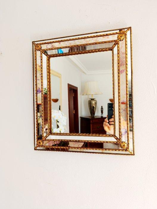 Wandspiegel - Brons, Glas - Venetiaanse stijl, Antiek en Kunst, Curiosa en Brocante