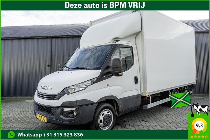 Iveco Daily 35C16 | Bakwagen met Laadklep | Automaat | Clima, Auto's, Bestelauto's, Lease, Zwart, Automaat, Wit, Financial lease