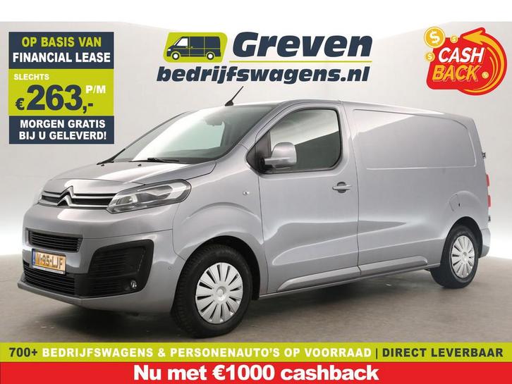 Citroën Jumpy 2.0 BlueHDI L2H1 177PK AUT Airco Trekhaak, Auto's, Bestelauto's, Te koop, Automaat, Financial lease, Diesel, Zilver of Grijs