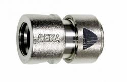 Geka Plus - nikkel - slangaansluiting 1/2 met waterstop 741X, Doe-het-zelf en Verbouw, Buizen en Afvoer, Ophalen of Verzenden