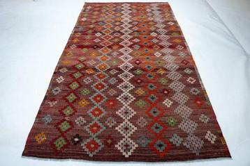 Usak - Kelim - 306 cm - 193 cm - Geometrisch Rood beschikbaar voor biedingen
