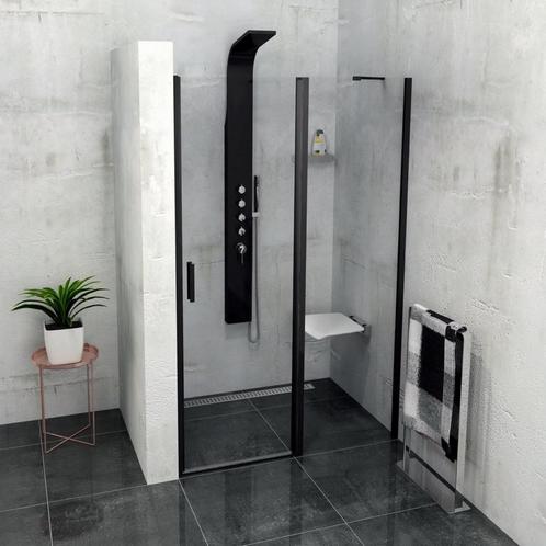 Douchedeur Sapho Zoom Line Black Draaideur 110x200 cm 6 mm, Doe-het-zelf en Verbouw, Sanitair, Douche, Nieuw, Ophalen of Verzenden