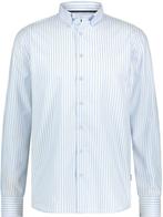 State Of Art Dobby Overhemd Streep Lichtblauw maat 4XL Heren, Kleding | Heren, Verzenden, Nieuw, State of Art