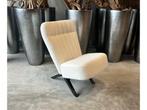 Veiling - Fauteuil Denzi - Boucle - Stof - Wit - Creme, Nieuw