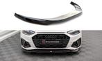 Voorspoiler V.2 Audi A4 S-Line & S4 B9 FL Maxton Glans Zwart, Ophalen of Verzenden, Nieuw
