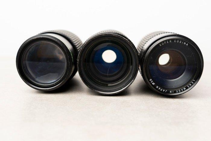Cosina, Tamron, Hanimex telelens lot for Olympus OM, Audio, Tv en Foto, Fotocamera's Analoog