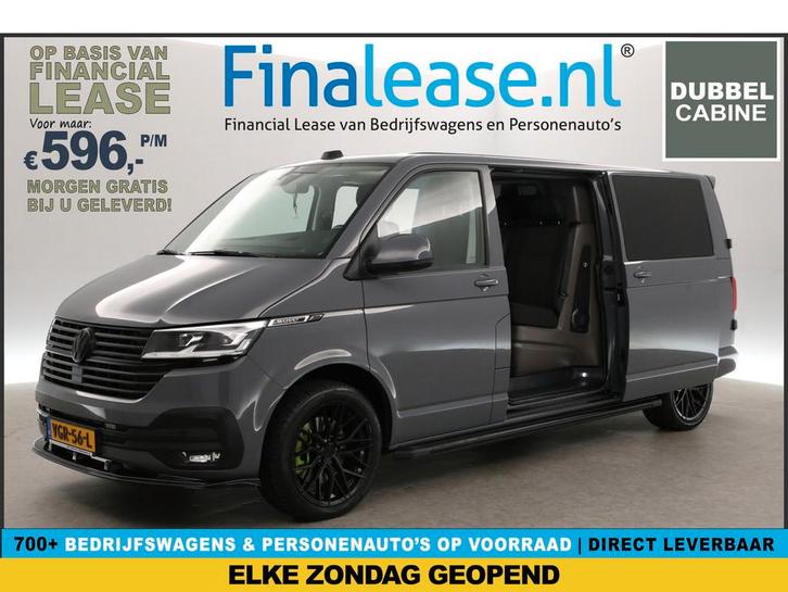 Volkswagen Transporter 2.0 TDI L2H1 200PK 4Motion Bulli DC, Auto's, Bestelauto's, Lease, Automaat, Diesel, Volkswagen, Zilver of Grijs