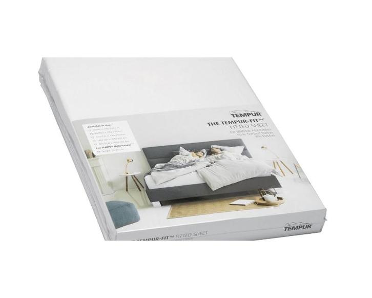 Tempur Hoeslaken Stretch Jersey wit (15% Korting), Huis en Inrichting, Slaapkamer | Beddengoed