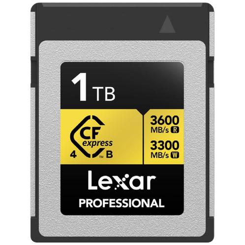 Lexar CFexpress Pro Type B Gold 4.0 Series 1TB - R3600/W3300, Audio, Tv en Foto, Fotografie | Geheugenkaarten, Overige typen, Nieuw
