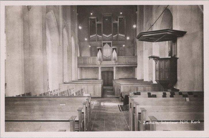 ZELHEM - Interieur N. H. Kerk, Verzamelen, Ansichtkaarten | Nederland, Verzenden