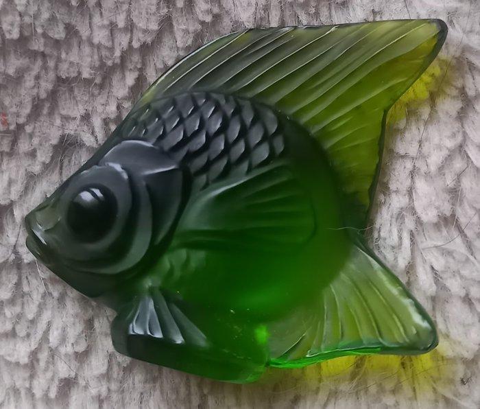 Lalique - René Lalique - sculptuur, Superbe Poisson Vert -, Antiek en Kunst, Antiek | Glas en Kristal
