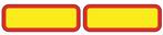 Set stickers achtermarkering aanhangwagen-trailer, Verzenden, Nieuw