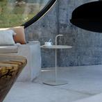 Bijzettafel Calimera champagne kleur staal Ø38 cm met handgr, Huis en Inrichting, Tafels | Bijzettafels, Verzenden, Nieuw