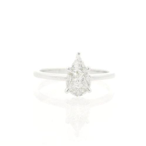 Ring - 18 karaat Witgoud - 0.45ct. tw. Diamant (Natuurlijk), Sieraden, Tassen en Uiterlijk, Ringen
