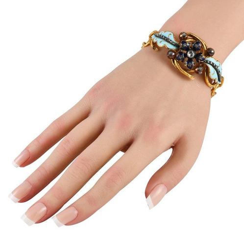 Armband - 18 karaat Geel goud, Victoriaanse 18K Geel Goud, Sieraden, Tassen en Uiterlijk, Armbanden